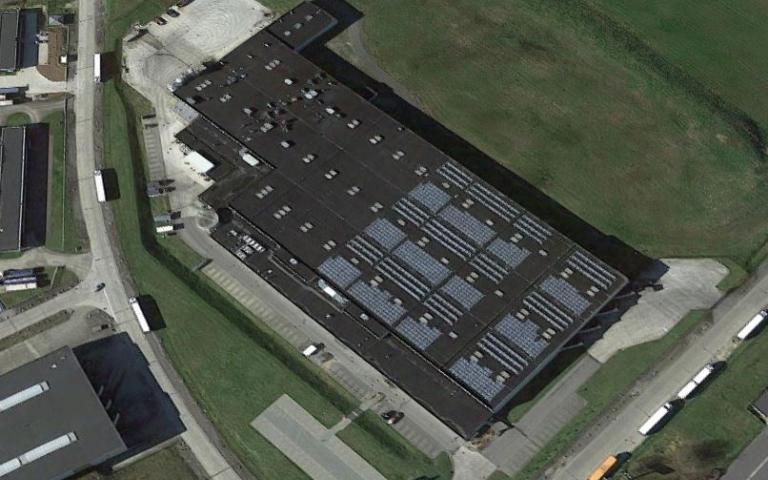 Courcelles from the sky