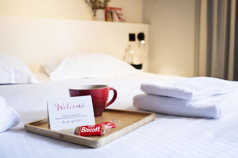 Lotus® Biscoff® hotel setting