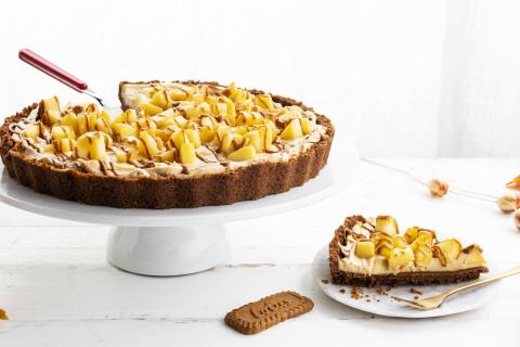 Tarte à la crème et aux pommes aux Biscoff®