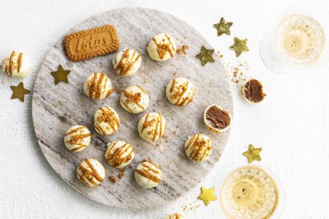 Truffes au chocolat blanc et au Biscoff®