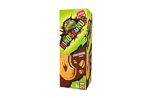 Lotus Dinosaurus gevuld met chocolade 4x2st.