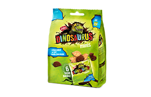 Lotus® Dinosaurus Minis au chocolat au lait 6 sachets