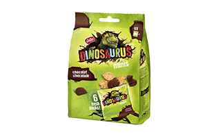 Lotus Dinosaurus Minis au chocolat 6 sachets