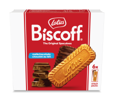 Lotus Biscoff Speculoos met melkchocolade 6x2st.