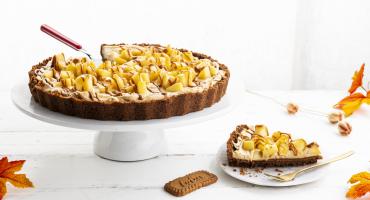 Tarte à la crème et aux pommes aux Biscoff®