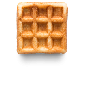 Tendre gaufre aux oeufs frais Lotus